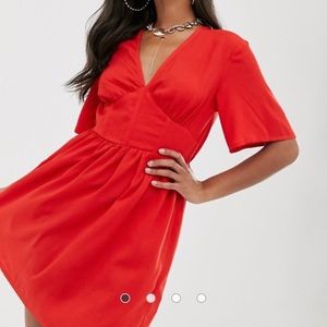 Red PrettyLittleThing dress